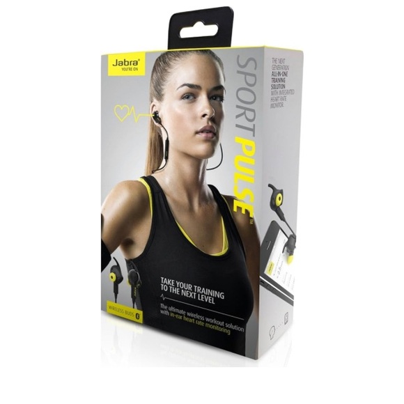 Jabra Sport Pulse Wireless Stereo Headset with Built-in Heart Rate Monitor Black - Picture 2 of 5